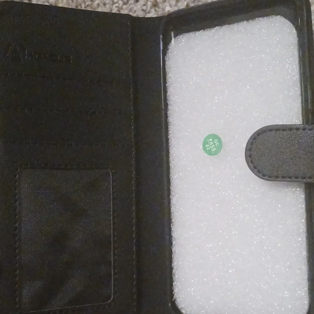 Flip Wallet Case w/Stand for Samsung Galaxy S9, Black